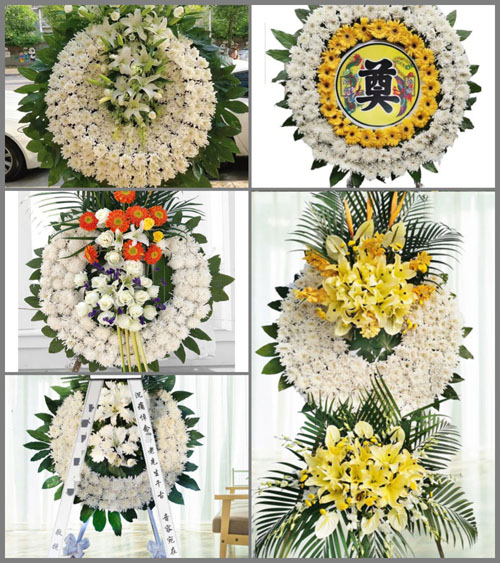 浙江省绍兴诸暨市同山镇边村村花圈速递