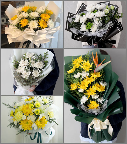 浙江省绍兴诸暨市同山镇边村村白事花束代送